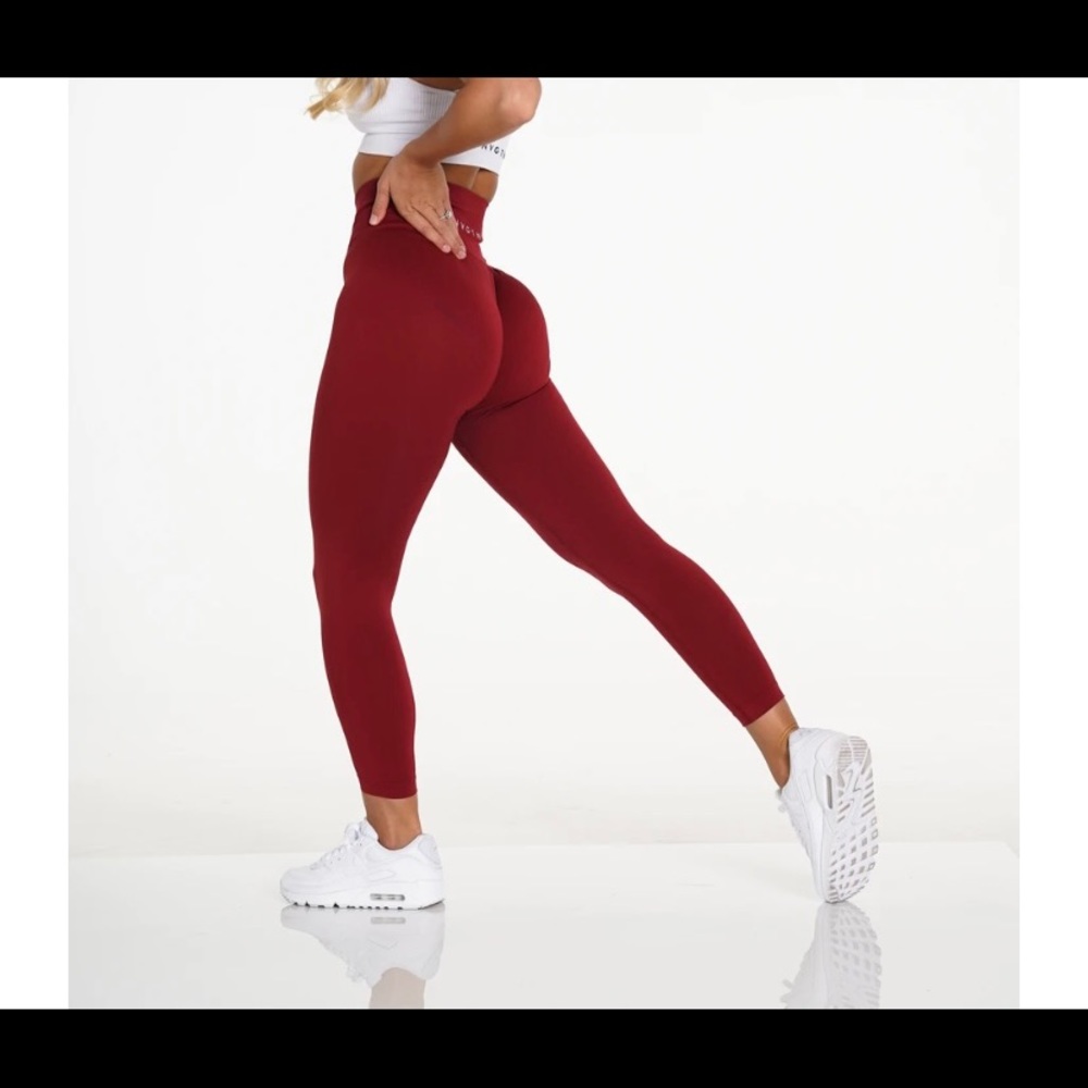 NVGTN! Carmine solid seamless leggings
